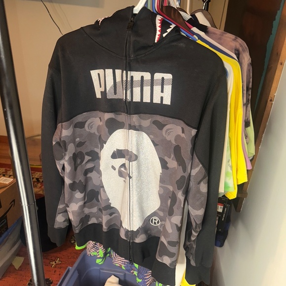 Bape X Puma Shark Full Zip Hoodie - Picture 7 of 8